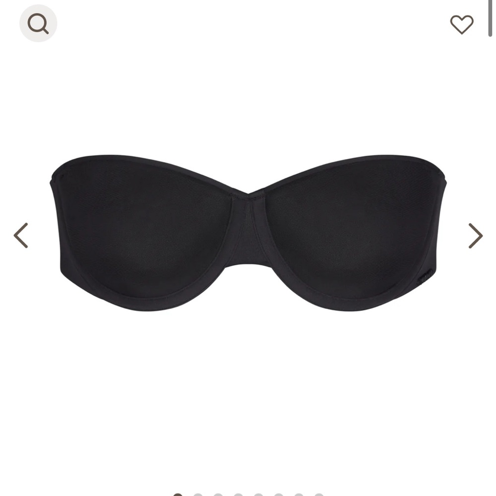 NWT SKIMS Weightless Strapless Bra Onyx 32B